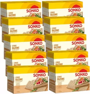 Sonko Pieczywo Lekkie Razowe 170g x10 - Pieczywo chrupkie - miniaturka - grafika 1