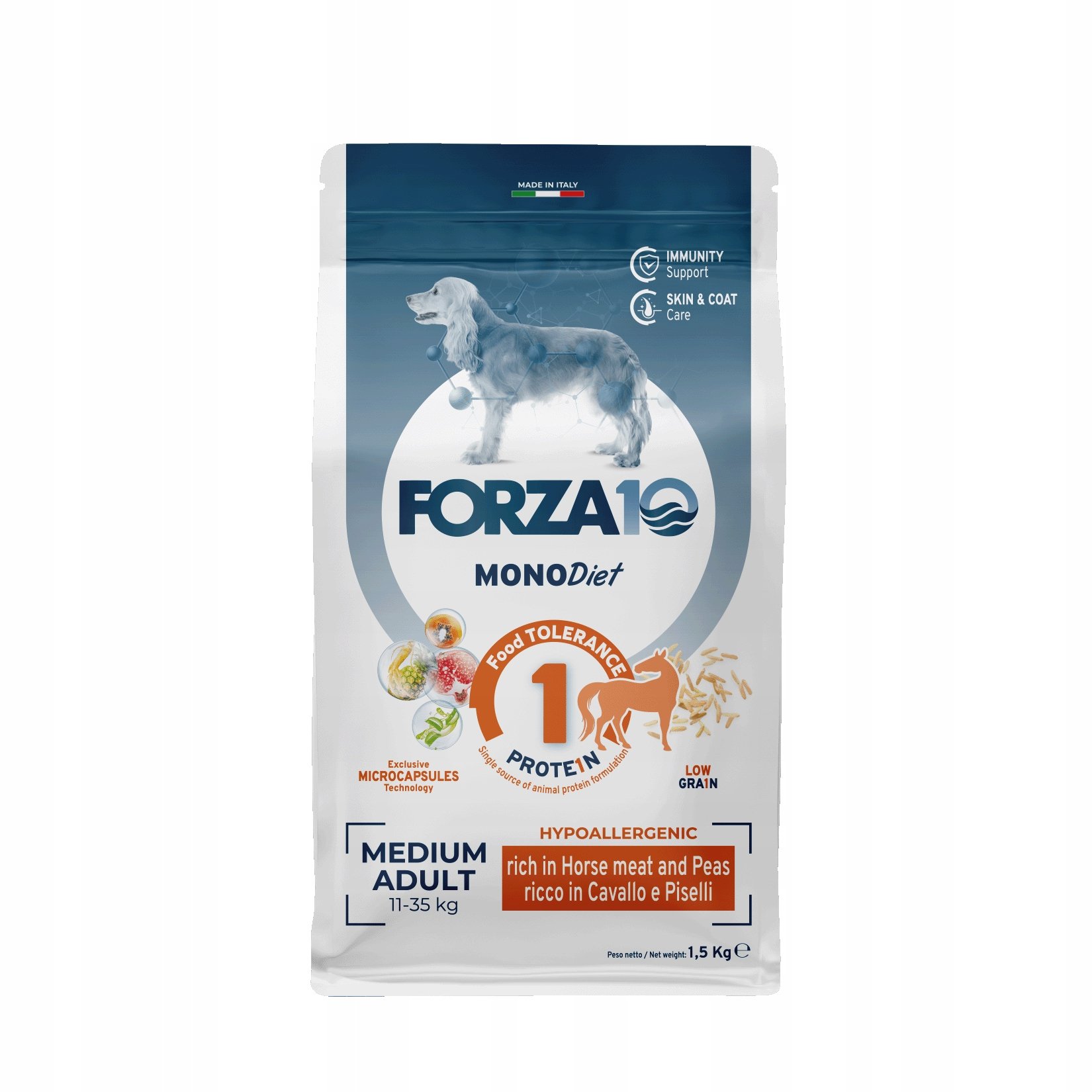 Forza10 Medium diet z koniną i groszkiem 12 kg