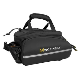 Wozinsky Wozinsky pojemna torba rowerowa na bagażnik 35L (pokrowiec przeciwdeszczowy w zestawie) czarny (WBB19BK) WBB19BK - Akcesoria rowerowe - miniaturka - grafika 1