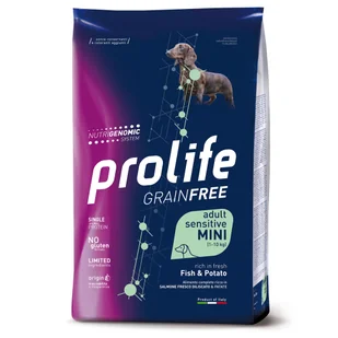 Pies Prolife Grainfree Sensitive Mini ryba i ziemniaki - 7 kg - Sucha karma dla psów - miniaturka - grafika 1