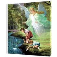 Ikony i obrazy sakralne - Obraz religijny na płótnie Anioł Stróż - miniaturka - grafika 1