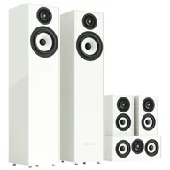 Głośniki i kolumny - Pylon Audio Pearl 20 system 5.0 – Zestaw kolumn kina domowego HIGH Gloss White - miniaturka - grafika 1