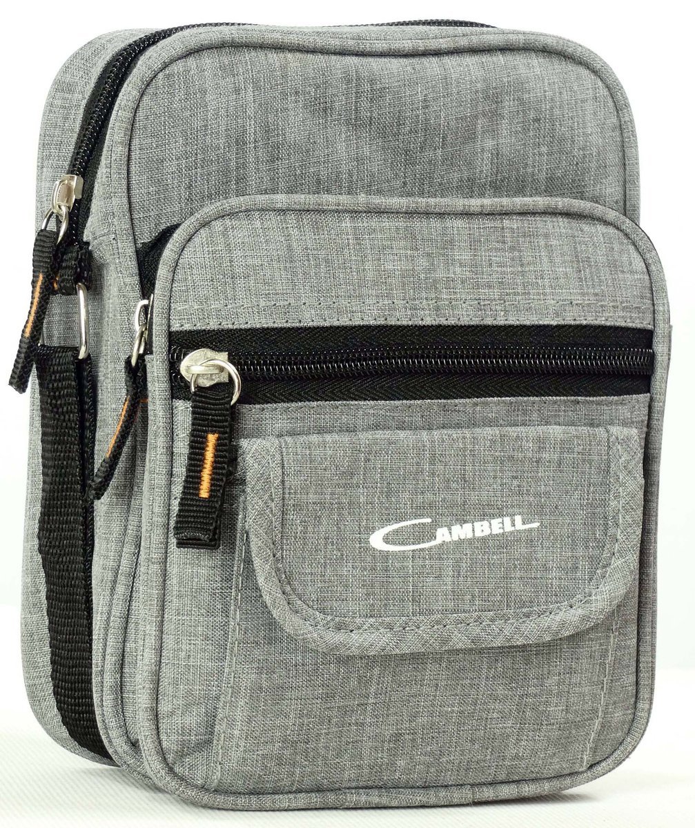 Mała Męska Na Ramię Torba Saszetka Organizer Szara