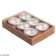 Świeczniki - Świeczniki metalowe - Zestaw 6 szt. - Średnica 2,2 cm - miniaturka - grafika 1