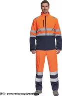 Odzież robocza - CERVA GRANADA HV - kurtka softshellowa - pomarańczowy/granatowy S - miniaturka - grafika 1
