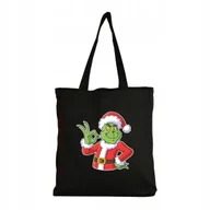Torby i wózki na zakupy - Eko Torba na ramię Na Zakupy Shopper Torebka Grinch Święta Prezent 2 - miniaturka - grafika 1
