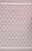 Dywany - BELIANI Dywan różowy 120 x 180 cm prostokątny zewnętrzny na balkon taras do domu nowoczesny geometryczny wzór - miniaturka - grafika 1