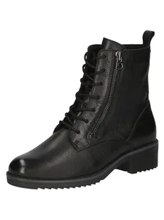 CAPRICE Damskie sztyblety Lace Boot Flat 9-25253-43, Czarna papka, 40 EU Weit - Botki damskie - miniaturka - grafika 1