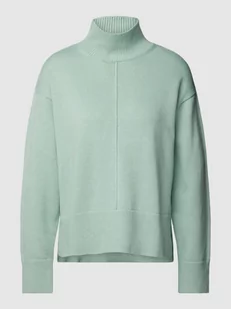 Sweter z dzianiny ze stójką model ‘Pupali’ - Swetry damskie - miniaturka - grafika 1