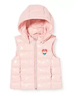 Kurtki i płaszcze dla dziewczynek - United Colors of Benetton kamizelka dziewczęca, Skóra brzoskwiniowa 04u, 82 - miniaturka - grafika 1