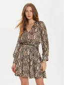 Sukienki - Morgan Sukienka codzienna 242-RLIPA.F Beżowy Regular Fit - miniaturka - grafika 1