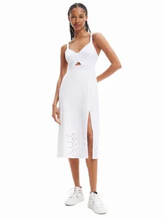 Desigual Sukienka letnia 23SWVK72 Biały Regular Fit - Sukienki - miniaturka - grafika 1