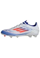 Piłka nożna - adidas Buty piłkarskie unisex F50 League Firm Ground Shoes, Ftwr biały słoneczny czerwony jasny niebieski, 48 EU - miniaturka - grafika 1