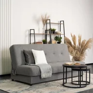 Sofy i kanapy - Wersalka Sofa Kanapa Rozkładana Z Funkcją Spania Dwuosobowa Szara ARUBA - miniaturka - grafika 1