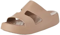 Moda i Uroda OUTLET - Crocs Damskie sandały Getaway Platform H-Strap Slide Latte, 42 EU, Latte, 42/43 EU - miniaturka - grafika 1