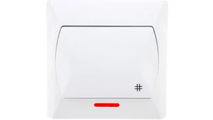 Ospel Akcent biały łącznik krzyżowy ŁP-4AS/00 ŁP-4AS/00 - Wyłączniki światła i elektryczne - miniaturka - grafika 1