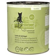 Mokra karma dla kotów - Catz Finefood w puszce, 6 x 800 g - Łosoś i drób - miniaturka - grafika 1