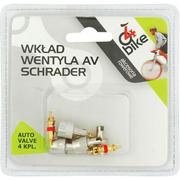 Akcesoria rowerowe - Zestaw kapturków + wentylków AV 4 sztuki 4bike - miniaturka - grafika 1