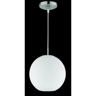 Reality Leuchten Reality lampy lampa wisząca lampa wisząca w Niklowo-matowa, szkło opal biały, 1 X E27 maks. 60 W bez źródeł światła, średnica 25 cm, zawieszenie maksymalnie 150 cm r30152507 R30152507 - Lampy sufitowe - miniaturka - grafika 1