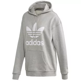 adidas Trefoil Hoodie FM3304 damska bluza szara - Bluzy damskie - miniaturka - grafika 1