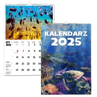 Kalendarze - KALENDARZ ŚCIENNY 2025 A4 RAFA KORALOWA TERMINARZ PREZENT UPOMINEK URODZINY - miniaturka - grafika 1