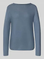 Swetry damskie - Sweter z dzianiny o kroju regular fit z czystej bawełny - miniaturka - grafika 1