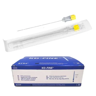 Igły do punkcji lędźwiowej 90mm x 0,9mm 20G KDM KD-Fine Spinal 50szt - Meble i wyposażenie gabinetów medycznych - miniaturka - grafika 1