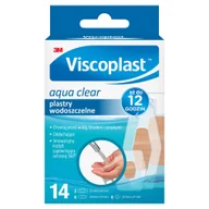 Apteczki i materiały opatrunkowe - Viscoplast Aqua Clear, plastry wodoszczelne, 14 sztuk - miniaturka - grafika 1