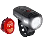 Lampki rowerowe - Sigma sport SPORT Aura 45/Nugget II Zestaw oświetlenia na USB 2020 Oświetlenie rowerowe - zestawy 4016224174607 - miniaturka - grafika 1