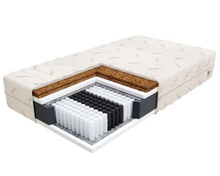 Materac multipocketowy GRADO podwójny kokos - 140 x 200 - H4 twardy / H5 bardzo twardy - 25 cm - Materace - miniaturka - grafika 1