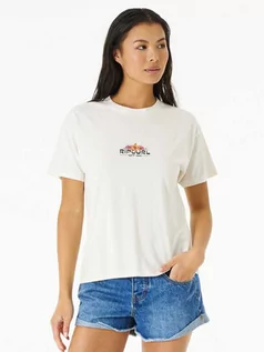 Koszulki dla dziewczynek - Rip Curl BRIGHTER SUN RELAXED BONE t-shirt damski - S - grafika 1