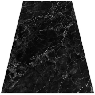 Nowoczesny dywan na balkon wzór Czarny marmur 150x225 cm - Dywany - miniaturka - grafika 1