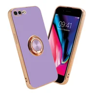 Etui i futerały do telefonów - Pokrowiec Do Apple iPhone 7 PLUS / 7S PLUS / 8 PLUS Etui w Glossy Jasny Fiolet - Złoto magnetycznym Obudowa Case Cover Ochronny Cadorabo - miniaturka - grafika 1