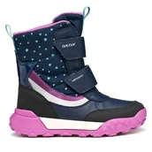 Buty dla dziewczynek - Śniegowce Geox J Trekkyup B Ab J56M7A 0MNBC C4269 S Granatowy - miniaturka - grafika 1