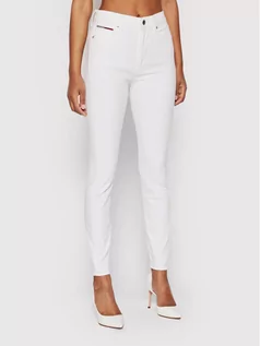 Spodnie damskie - Tommy Jeans Jeansy Sylvia DW0DW12374 Biały Super Skinny Fit - grafika 1