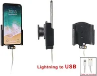 Uchwyty samochodowe do telefonów - Uchwyt do Apple iPhone Xs z możliwością wpięcia kabla lightning USB - miniaturka - grafika 1