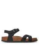 Sandały damskie - Birkenstock Sandały Kumba 1029526 Czarny - miniaturka - grafika 1