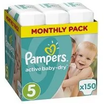 Pampers Active Baby-Dry 5 Junior 150 szt.