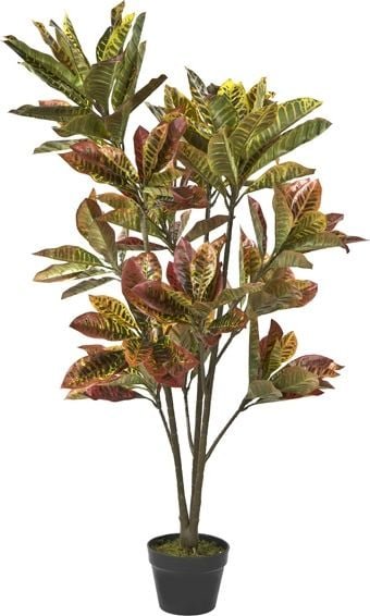 Witek Home Roślina doniczkowa Kroton 130cm sztuczna