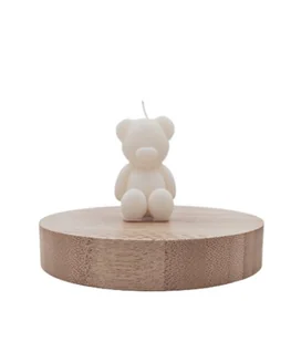 Świeczka zapachowa miś 5cm zapach Świerk - Świece - miniaturka - grafika 1