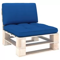 Poduszki ogrodowe - vidaXL Poduszki na sofę z palet 2 szt. kobaltowoniebieskie 314523 - miniaturka - grafika 1