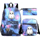 Plecaki - Harries Potter Plecak Magic School Wizards Women Men Capacity School Bags Dzieci Potter Mochila Infantil Torby na ramię Auburn - miniaturka - grafika 1
