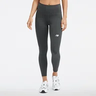 Spodnie sportowe damskie - Legginsy damskie New Balance WP33512ACK  czarne - miniaturka - grafika 1