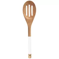 Pozostałe akcesoria kuchenne - Orion CZ ŁYŻKA CEDZAKOWA OWALNA AKACJA 30CM WHITELINE 140135 - miniaturka - grafika 1