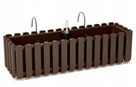 Donice - Prosperplast Skrzynka balkonowa Boardee Fence DDEF600W brązowa - pg-code-5659547759 - miniaturka - grafika 1
