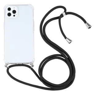König Design Etui kompatybilne z Apple iPhone 13 Pro Max Plastikowe etui na telefon komórkowy z łańcuszkiem - Etui na telefon komórkowy Czarne - Etui i futerały do telefonów - miniaturka - grafika 1