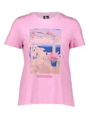 Koszulki i topy damskie - Vero Moda Koszulka w kolorze jasnoróżowym - miniaturka - grafika 1