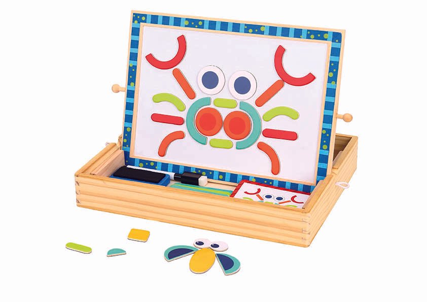 Drewniana kreatywna tablica – Magnetyczna mozaika