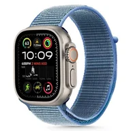 Akcesoria do smartwatchy - Pasek TECH-PROTECT Nylon do Apple Watch 6/7/8/9/10/SE/SE 2/Ultra 1/2 (44/45/46/49 mm) Błękitny - miniaturka - grafika 1