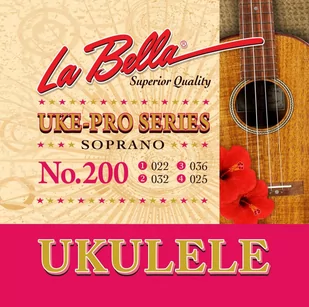 La Bella Set200 Struny do ukulele sopranowego - Struny gitarowe  - miniaturka - grafika 1